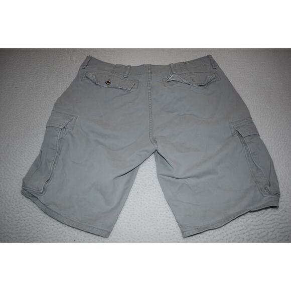 Levis Cargo Shorts Mens Size 32 Flat Front Gray Cotton - Picture 6 of 6